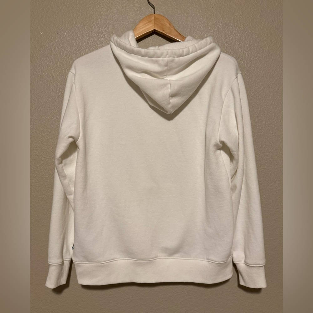 Vans Off The Wall Hoodie Jumper Sweatshirt Skateboard Off White- Womens S - Picture 3 of 5